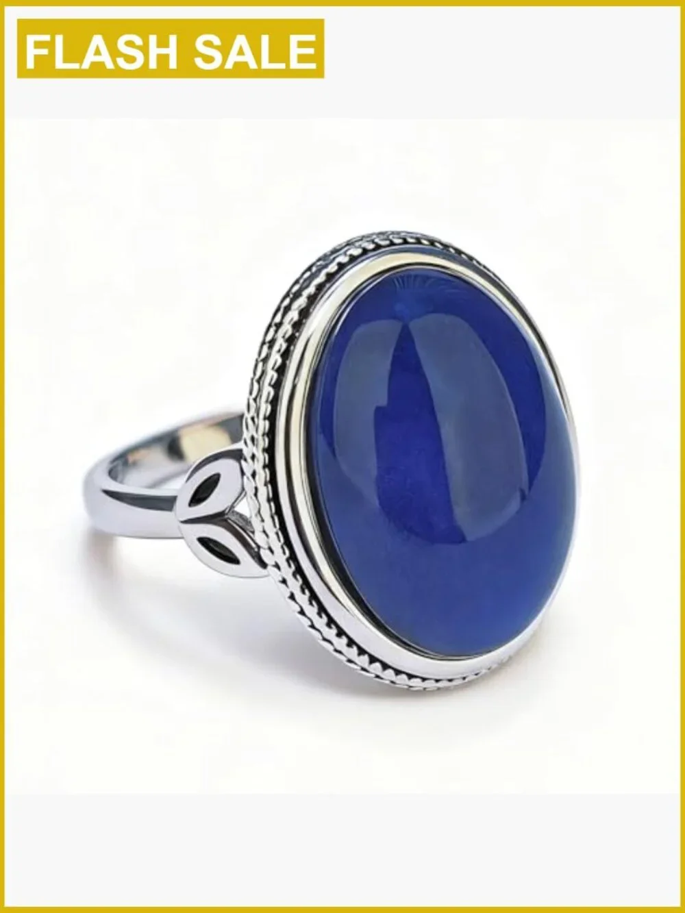 925 Sterling Silver Mood Ring with Color-Changing Stone